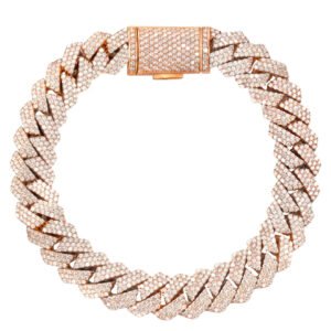 VVS LAB Diamond Miami Cuban Link in 14k Rose Gold